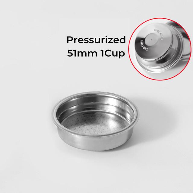 Kaffeefilterkorb für Delonghi Breville Expobar FAEMA Espressomaschinenzubehör, Nicht-Druckbeaufschlagter Ersatz, 51 mm, 54 mm,