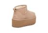 Boots UGG Beige Classic Ultra Mini Platform