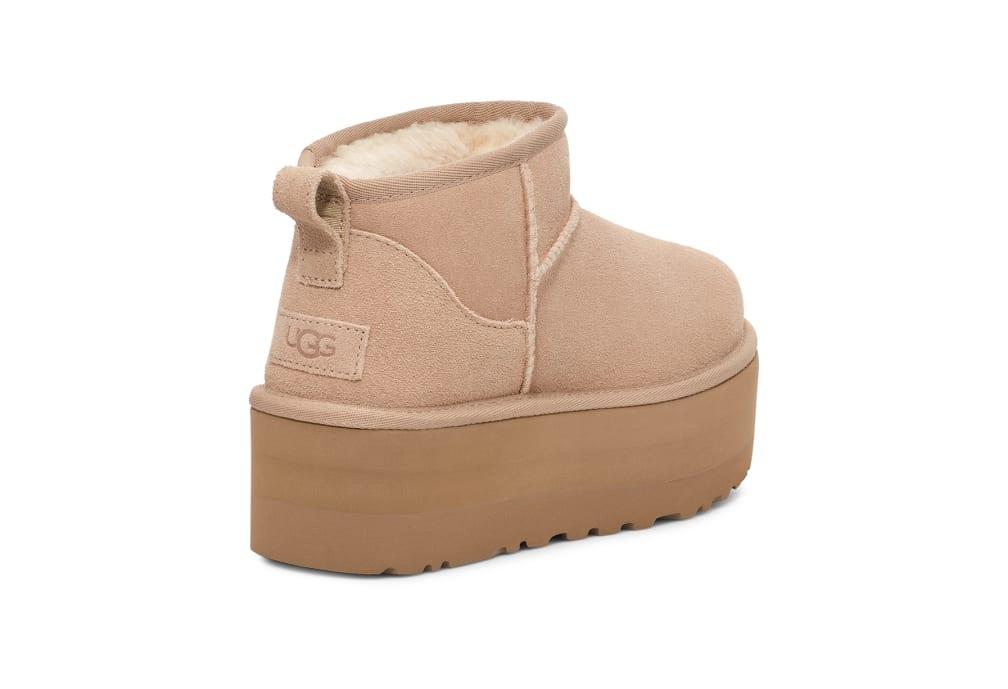 Boots UGG Beige Classic Ultra Mini Platform
