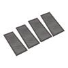 4pcs Floor Vent Mesh Cover PVC Magnetic Dust Proof Floor Register Screen Cover for Home Wall Ceiling Black