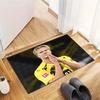 Erling Haaland Borussia Dortmund Football Star Area Rug, Non Slip Floor Mat for Living Room Bedroom Soccer Fan Decor