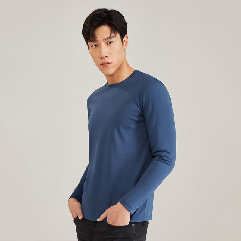 YOUNGOR Men's Breathable Long Sleeve T-Shirt