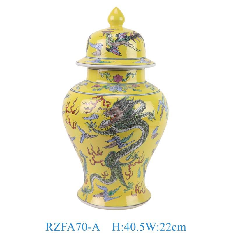 Hand-Painted Famille Rose Porcelain Gourd Vase for Home Decoration