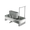 Kitchen Sponge Holder Sink Organizer Divided Compartments Efficient Drainage Tidy Sink Area Storage Rack Storage Holder