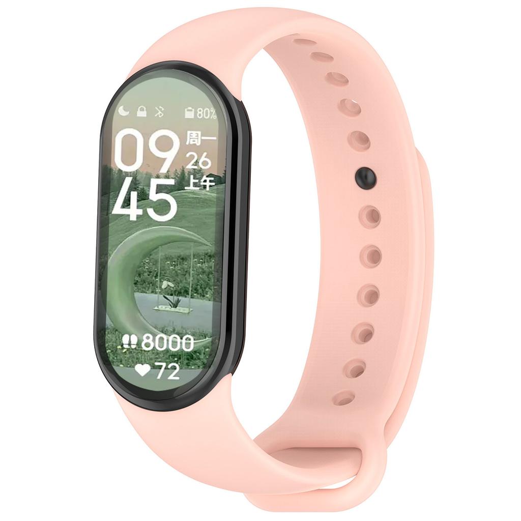 Pulseira de Silicone para Xiaomi Mi Band 9 8 Pulseira NFC Sport Rubber Pulseira Pulseira Correa Xiaomi Smart Band 8 Acessórios
