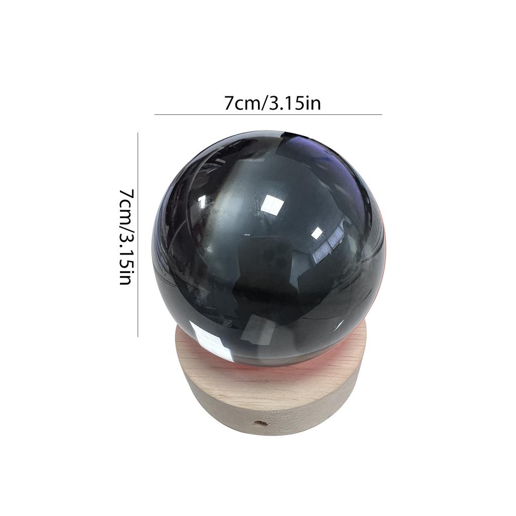 3D Video Crystal Ball DIY Memory Art Glass Ball Lamp Spherical Pixel Display 2.7inchs Screen USB-C 4GB Videos Player for Gift