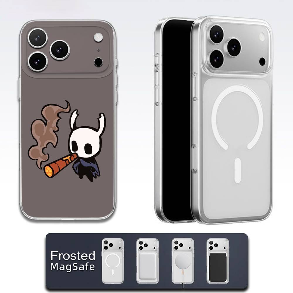 

H-Hollow K-Knight Phone Case For iPhone 17,16,15,14,13,12,11,Pro,Max,Plus,E,Air,Mini Magsafe Transparent iPhone16promax