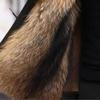 Winter High-end Warmth Imitation Fur Raccoon Fur Liner Mid-length Mink Fur Plus Velvet Thick Mink Casual Men's Clothing Parka Coat