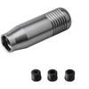 Aluminum Gear Lever Knob for Manual Cars, 8.5 cm Interior Handle with Tapered Form and Grip Line Detail for Use