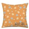 Home Decor Fall-Themed Pumpkins And Hello Fall Design Pattern Cushion Cover Suitable For Sofa Bedroom Car Pillow Cover