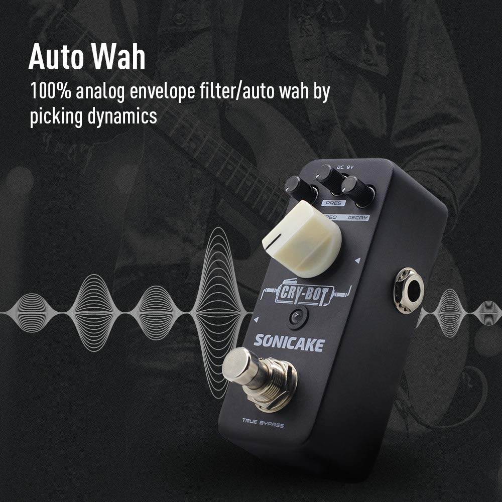 SONICAKE Guitar Effect Pedal Auto-Wah Cry-Bot