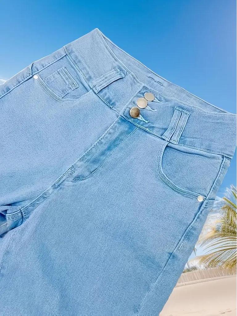 Jeans Skinny Taille Haute Push-Up Européens & Américains 2025 pour Femmes