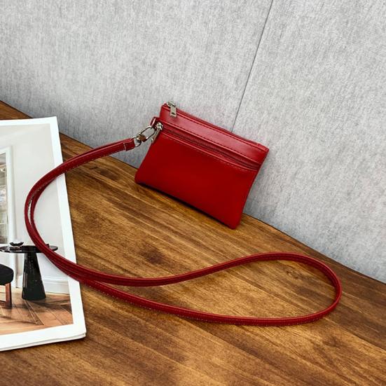 Necklace Coin Wallet Neck Hanging Coin Purse with Removable Lanyard Zipper Closure Card Holder for Men And Women Daily Use Travel