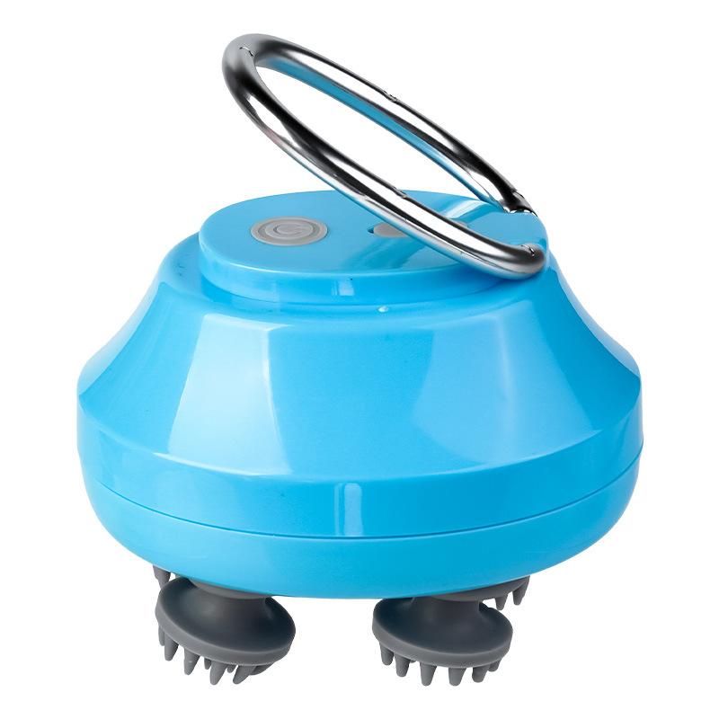 

Новый Вибрационный Массажер для Головы Массаж Шампунем Всего Тела Успокаивающий Усталость Зарядка Домашний Массажер Скребок USB/Charging синий