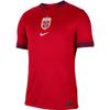 Logo Short Sleeve Football Shirt Men Tops Red FZ9016-657
