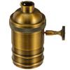 Douille de Lampe Vintage Rétro E27 Support de Lumière en Aluminium Moulé sous Pression pour Ampoule Apparente Suspension Éclairage DIY Escalier Sous-sol Salle de Bain