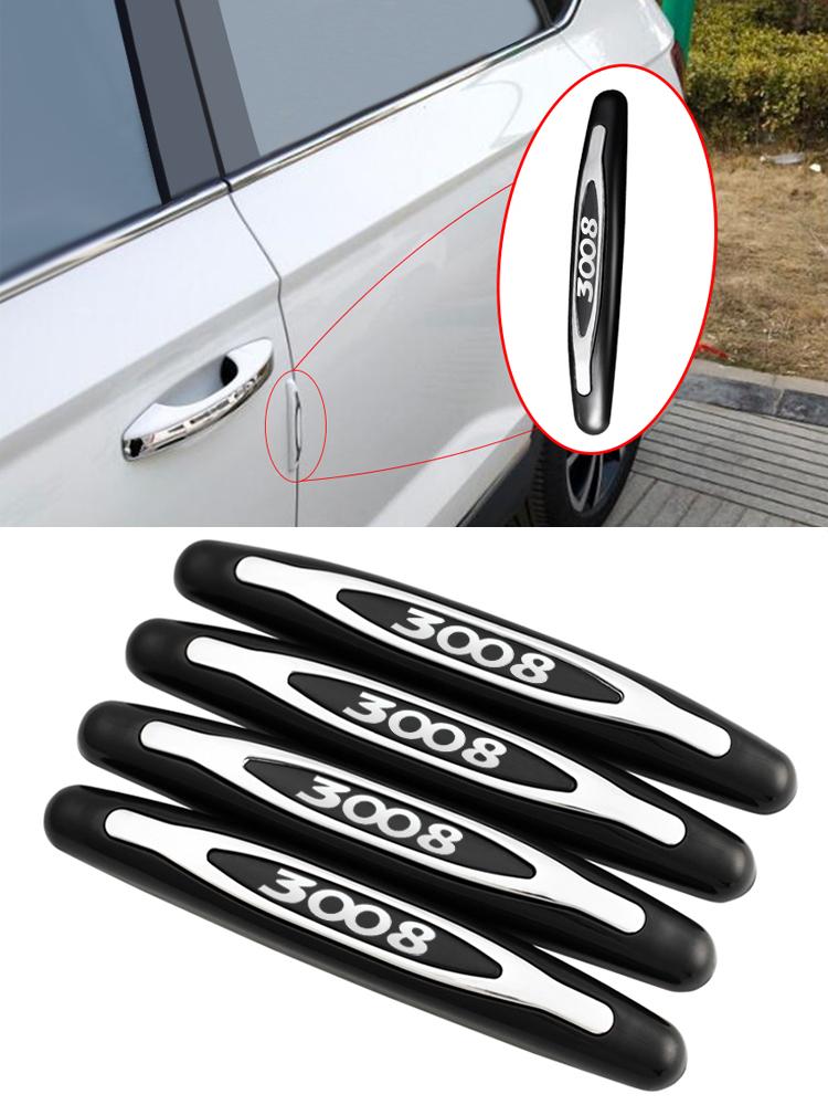Soft TPU Anti-Collision Crash Strips Protects Door Edges from e Scratches Dents Chips Peugeot 3008 Car Styling Accessory