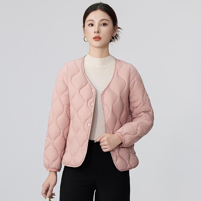 

Short fashion down cotton vest vest women s autumn and winter new loose versatile vest vest jacket 3XL-135-75 kg розовый