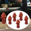 5Pcs 1/64 Fire Hydrant Models Miniature Ornaments Micro Landscape Diorama Scenes DIY Crafts Tiny