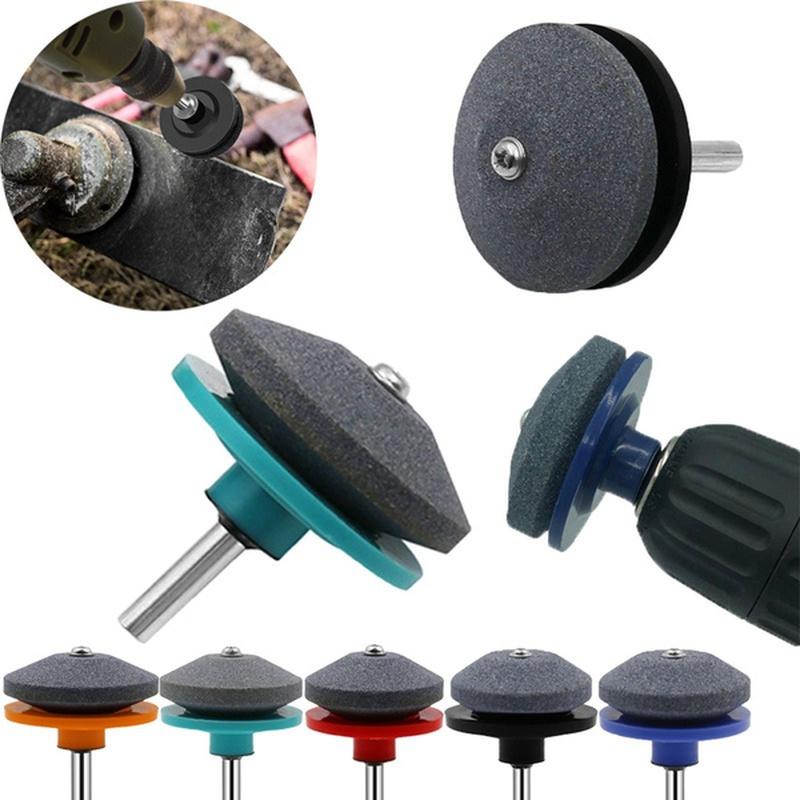 1Pcs Lawn Mower Sharpener Lawnmower Sharpener for Power Hand Drill for Power Hand Drill Knife Sharpening Stone Grindstone