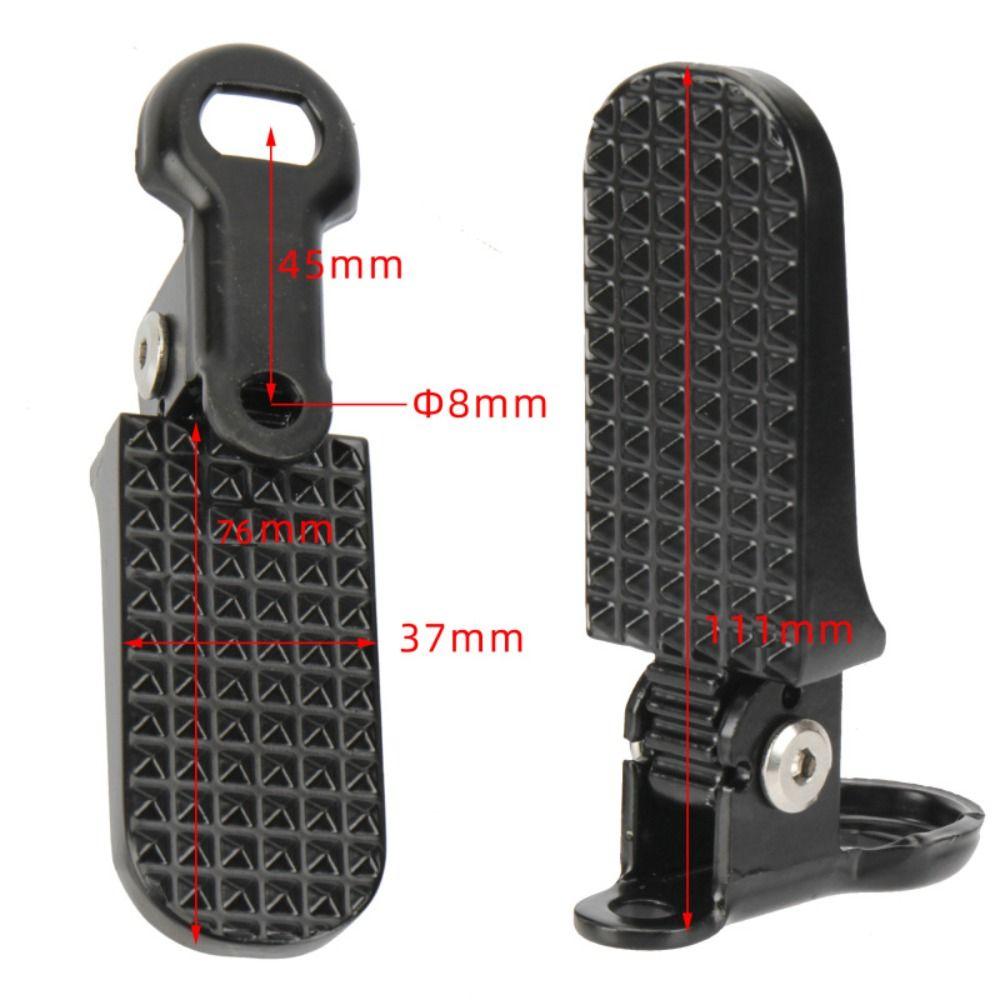 1 Pair Aluminium Alloy Bike Pegs Folding Foot Pegs Lightweight Ebike Pegs Folding Bicycle