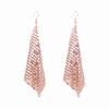 Fashion Earrings Metal Sequins Tassel Earrings Creative Square Geometric Long Earrings