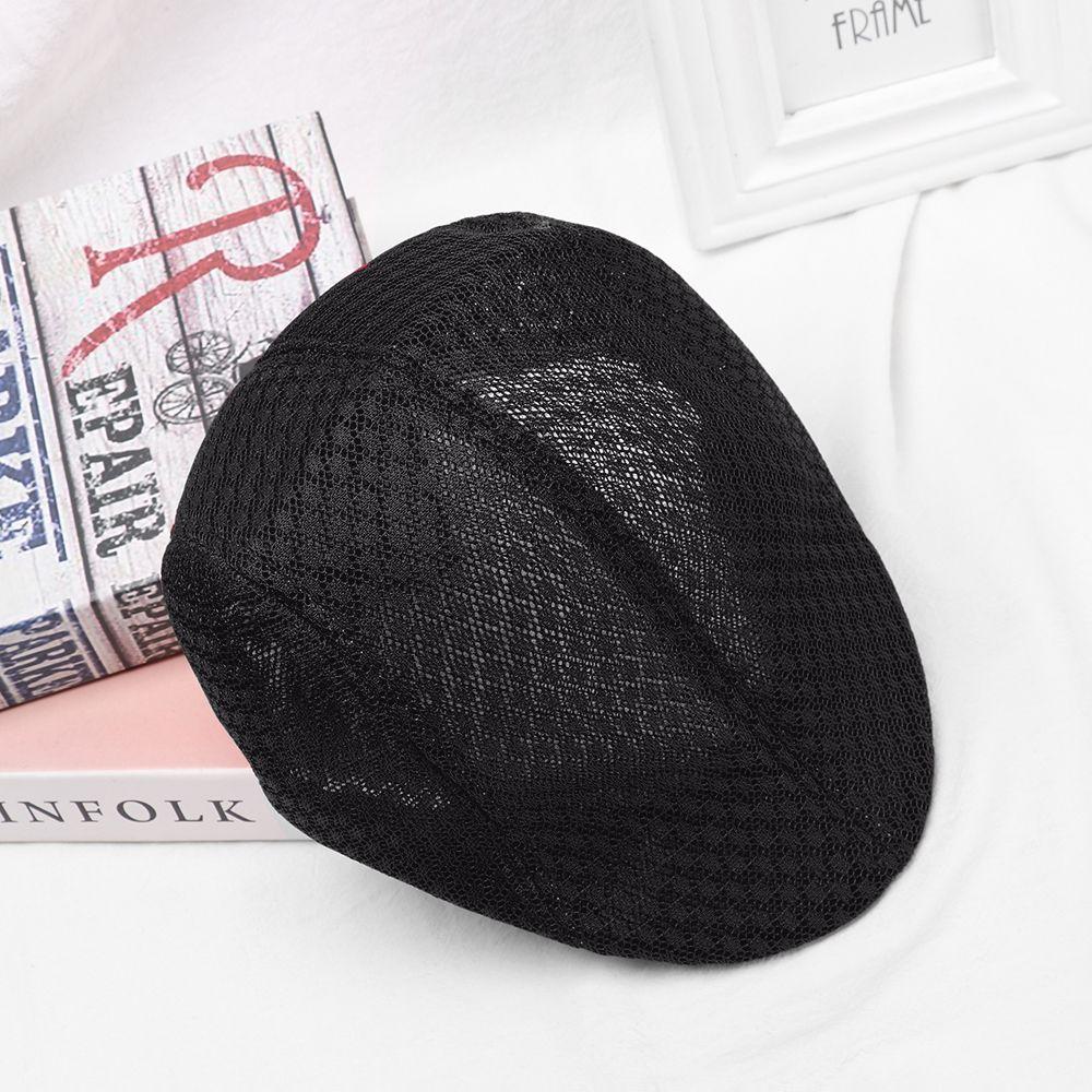 Men Women Adjustable Casual Breathable Beret Hats Gatsby Hats Sun Caps Mesh Caps