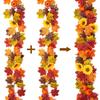 Thanksgiving Maple Leaf & Sunflower Vine Decoration for Home and Festival 