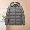 Winter, Men's Cotton Coat, Thick, Hooded Cotton Jacket, Detachable, Hat, Cotton Jacket, Short for Middle-aged and Young People, Cotton Jacket