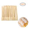 100 STUKS Barbecue Bamboe Spiezen Wegwerp Bamboe Stok Barbecue Peddel Spiezen