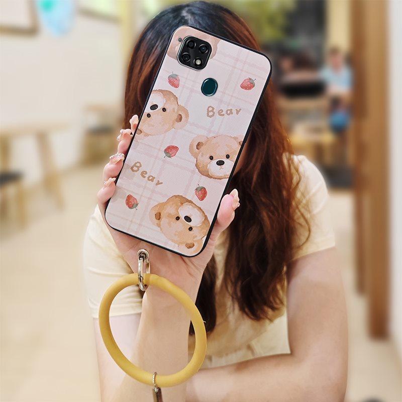 

Waterproof Back Cover Phone Case For ZTE Blade 20 Dirt-resistant Ring Funny Bracelet Cartoon heat dissipation Anti-knock ZTE Blade 20