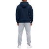 Men's Athletic Full Zip Hoodie and Black Pants Casual Track Suit 2 Piece Set