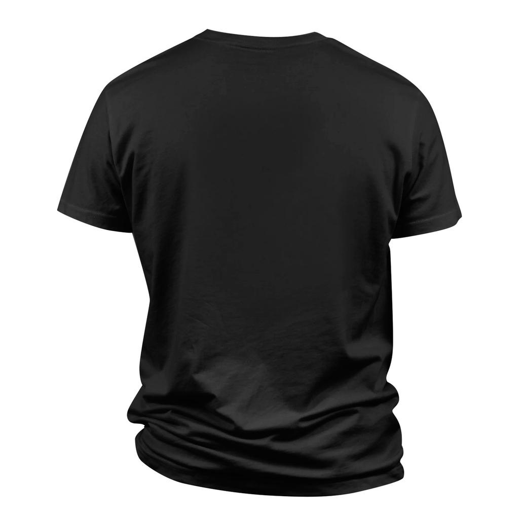 Sommerens populære t-skjorte for menn med trykk, rund hals og korte ermer