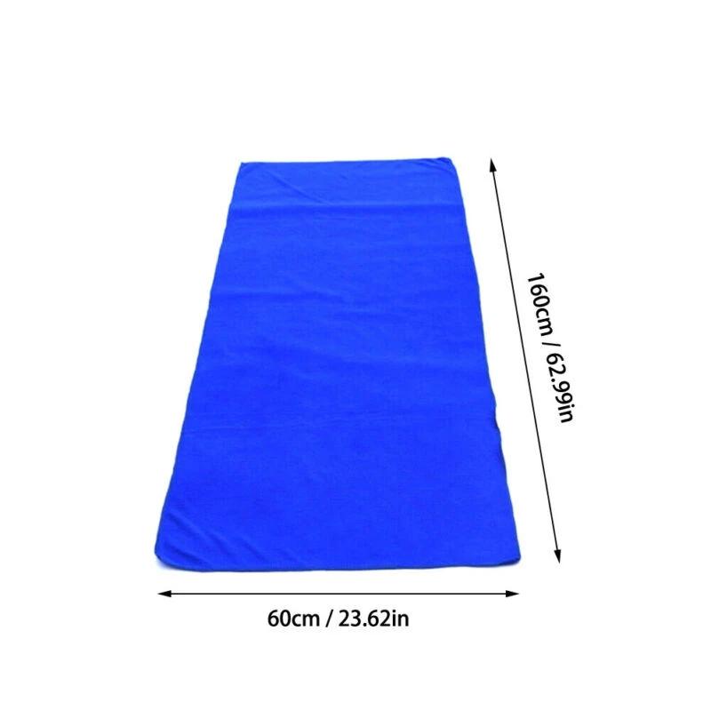Large Microfiber Car Detailing Cleaning Soft Cloths Towel Rag Blue Lightweight Car Washing Cleaning Towel 60*160CM