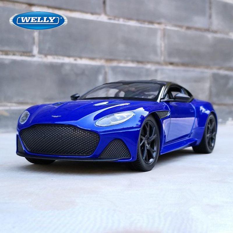 Welly 1/24 Aston Martin DBS Superleggera Alloy Sports Car Model Diecast Racing Car Model Simulation Collection Toy Gift