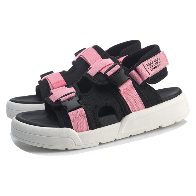 New LiNing Coca Beach Sandals Women's Geranium Pink AGUP002-2