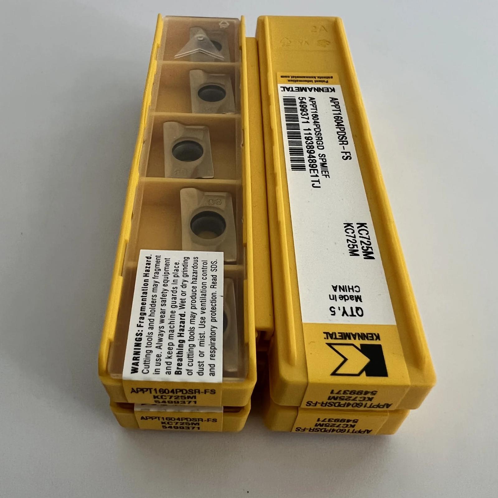 

KENNAMETEL / APPT1604PDSR-FS KC725M / Original carbide blade 10 Pcs