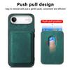 For iPhone Air Case Compatible with MagSafe Leather Back Cover with Detachable Card Holder