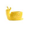 Pot de fleur en céramique en forme d'escargot Boîte de rangement Jardinière Pot pour succulentes Accessoires de bureau
