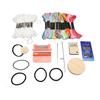 Mini Loom Machine 14 Hooks 18 Colors Threads Easy Operation Portable Mini Darning Loom for Handicraft DIY Repair