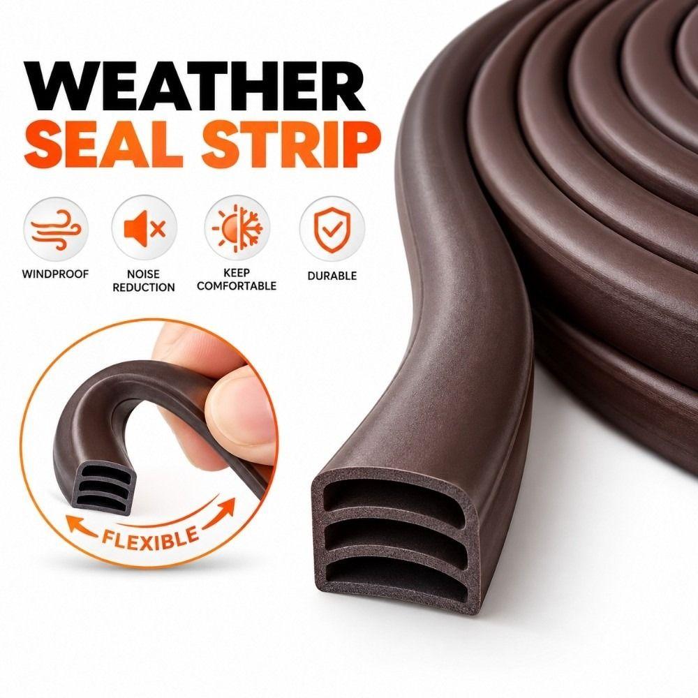Anti-Collision Door Weather Stripping Flexible Door Gap Seal Door Seal Strip Entry Door Sealing