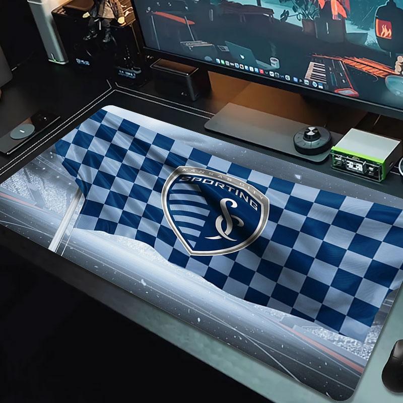 Sporting Kansas City Large Size Mouse Pad Large Gaming Table Cushion Non-slip Laptop Tablet Big Mousepad XXL Mat Mini PC Playmat With Lock edge