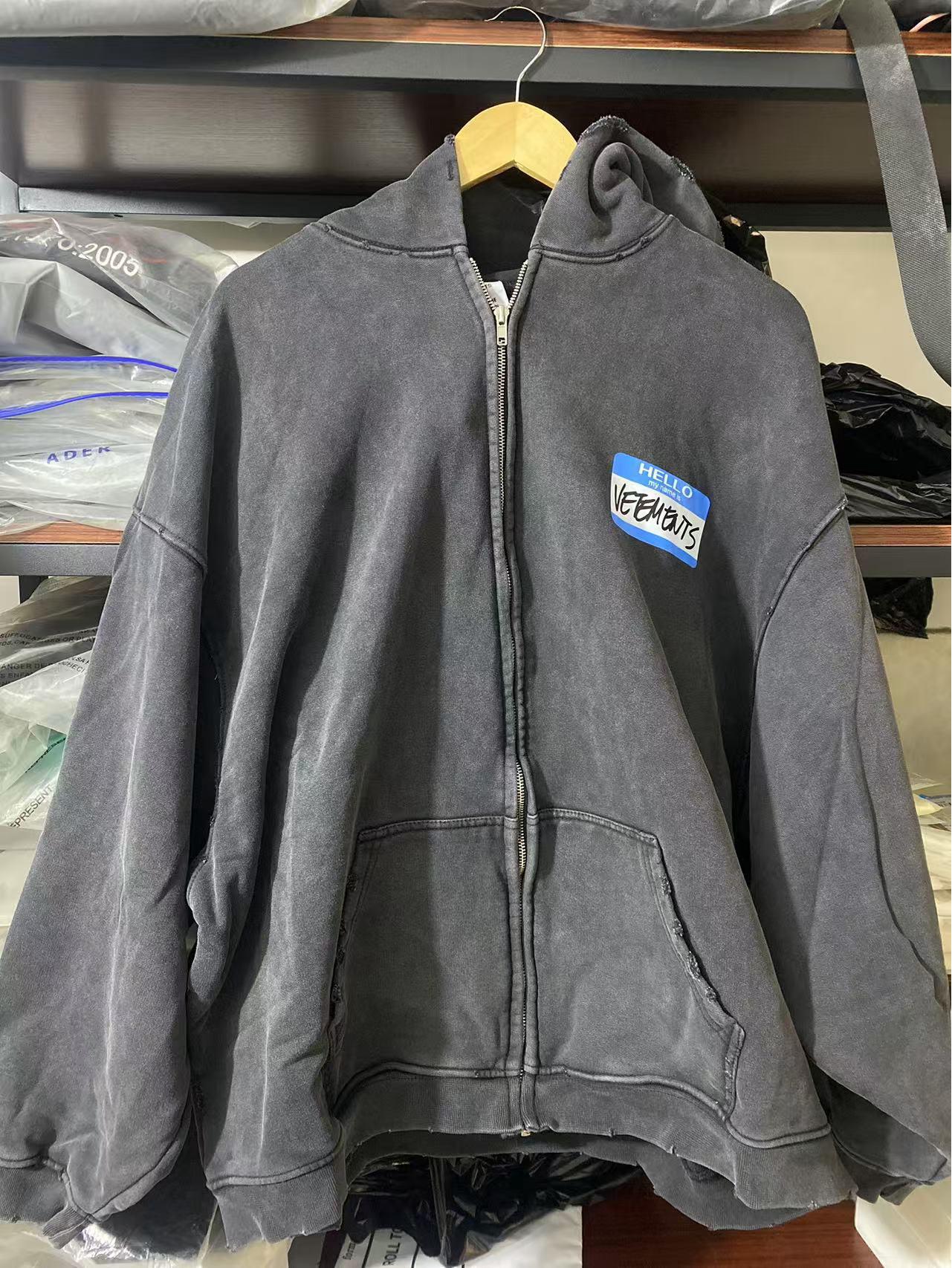

Trendy 2023 Unisex Patchwork Zipper Hoodie Sweatshirt Medium
