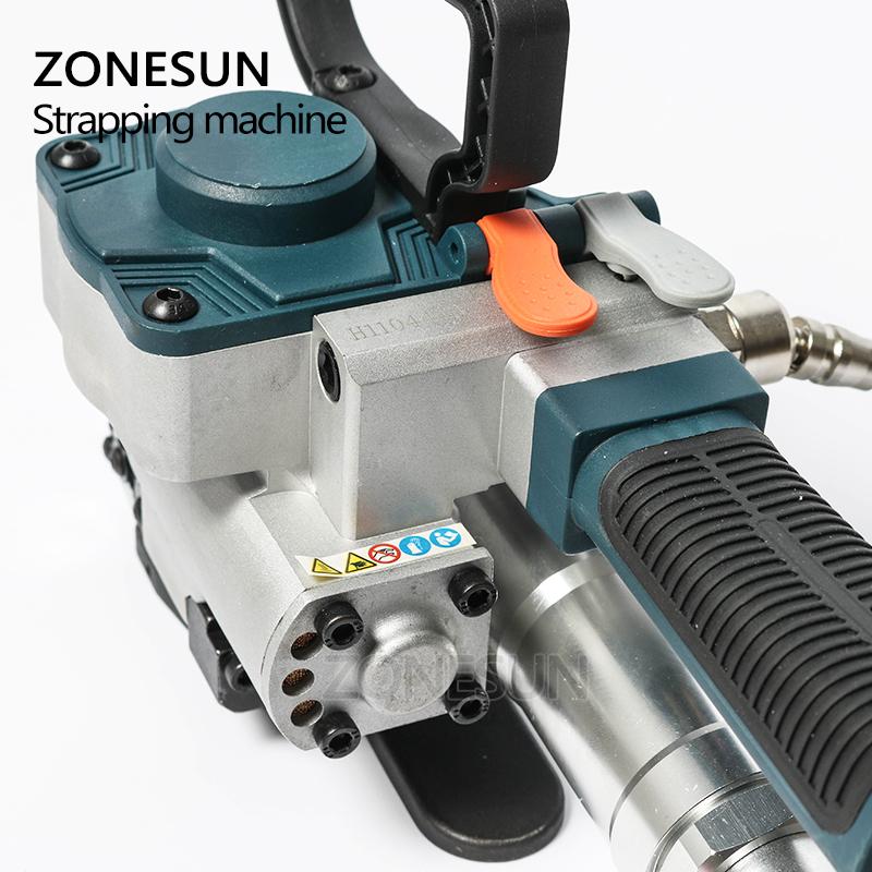 ZONESUN ZS-B19 Pneumatic Friction Welding Strapping Machine Air PET Banding Machine Tool For 13-19mm Width PET Straps