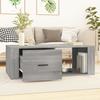 816542 vidaXL Coffee Table Sonoma Grey 100x50.5x35 Cm Engineered Wood