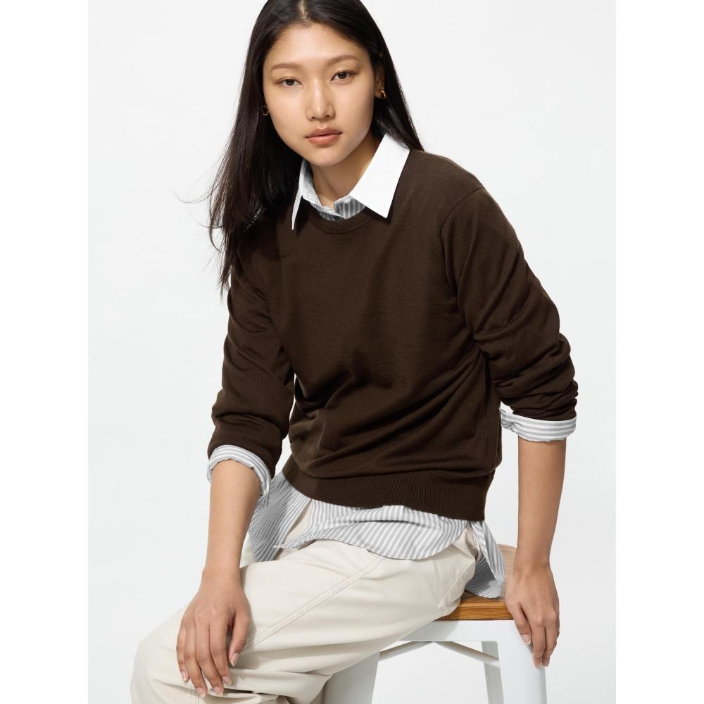 Uniqlo Cotton Oversized Shirt  Stripe  A