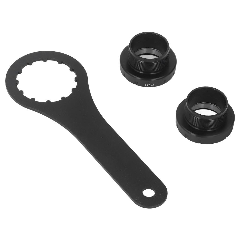 Butuc pedalier cu filet pentru bicicletă, aliaj de aluminiu, rezistență ridicată, ușor, ax central cu cheie pentru