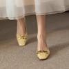 Medium heel square head small heel single shoes women's spring gentle shallow mouth high heel women's shoes