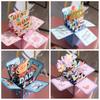 Paper Father's Day  Card Wishing Mother's Day Cards 3D Pop Up Birthday Greeting Card  Birthday