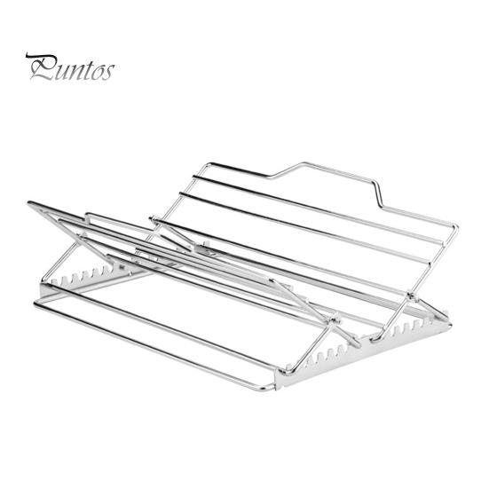 

Стойка для жарки из нержавеющей стали, решетки для ребрышек барбекю, сковорода для жарки индейки, безопасная для использования в духовке, V-образная, устойчивая к высоким температурам решетка для гриля для индейки, курицы серебряный